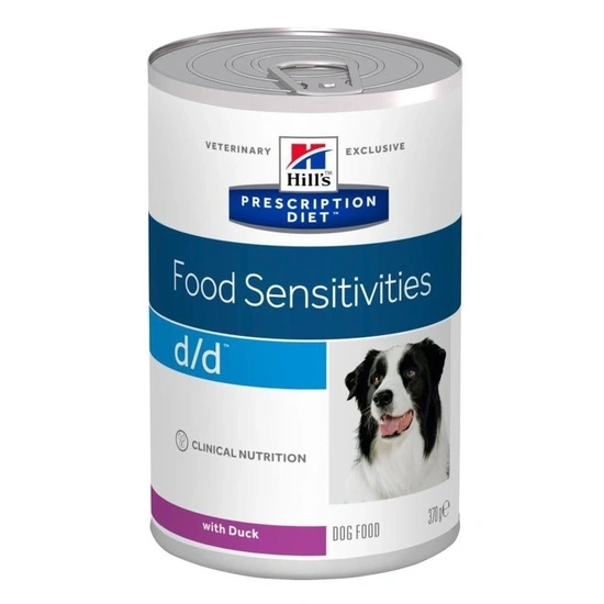 Hills Pescription Diet Canine D/D Duck 370 g - táplálékallergiás reakciók csökkentésére és a bő