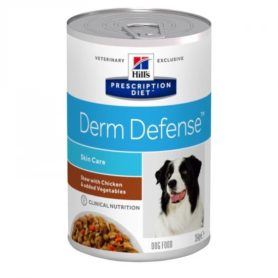 Hills Pescription Diet Canine Derm Defense 354 g - környezeti allergiák étrendi kezelésére és a
