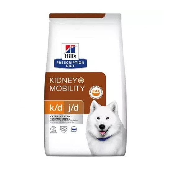 Hills Pescription Diet Canine K/D + Mobility 4 kg - krónikus vesebetegség és izületi támogatás