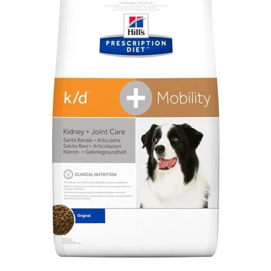 Hills Pescription Diet Canine K/D + Mobility 5 kg - krónikus vesebetegség és izületi támogatás