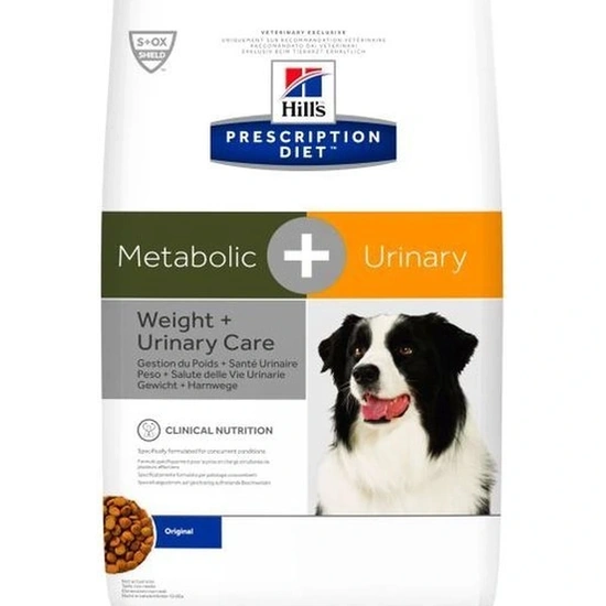 Hills Pescription Diet Canine Meta+Urinary 12 kg - elhízott / túlsúlyos kutyáknál jelentkező s