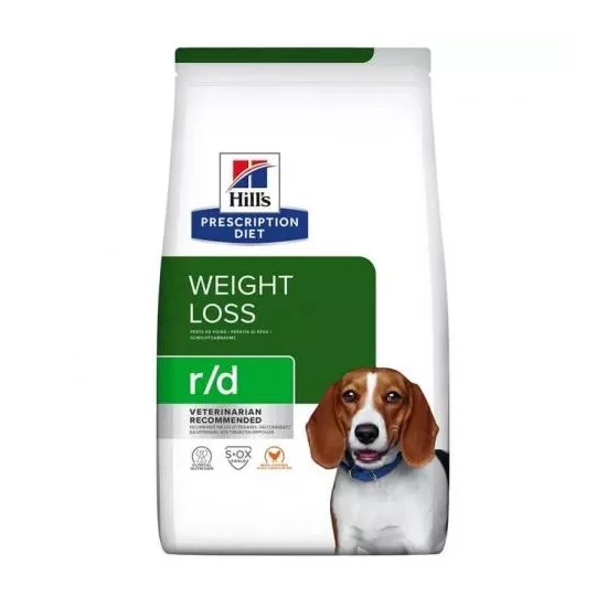 Hills Pescription Diet Canine R/D 10 kg - elhízás, fibrát kezelés