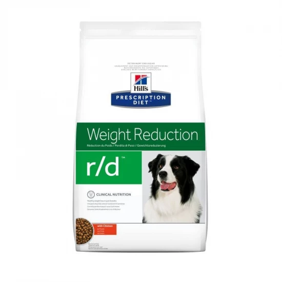 Hills Pescription Diet Canine R/D 4 kg - elhízás, fibrát kezelés