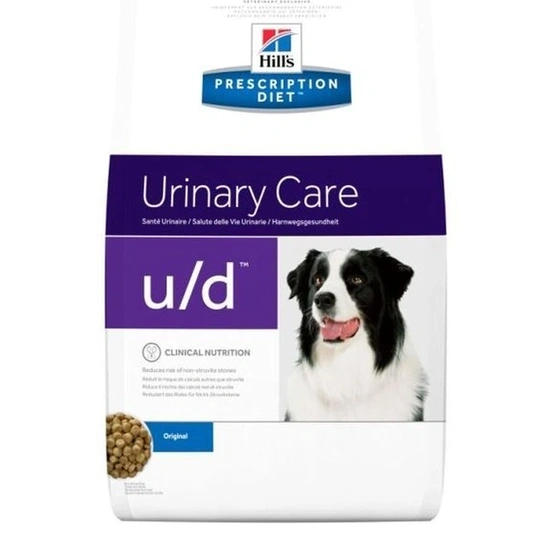 Hills Pescription Diet Canine U/D 5 kg - urát- és cisztin-húgykövek feloldása; urát-, oxalát-,