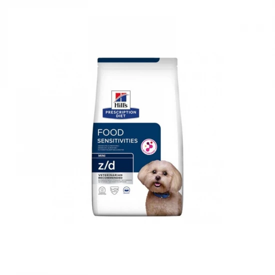 Hills Pescription Diet Canine Z/D Mini 1 kg - táplálékallergia étrendi kezelése, kimutatása e