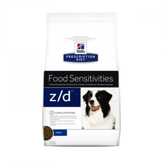 Hills Pescription Diet Canine Z/D Ultra 10 kg - táplálékallergia étrendi kezelése,kimutatása el