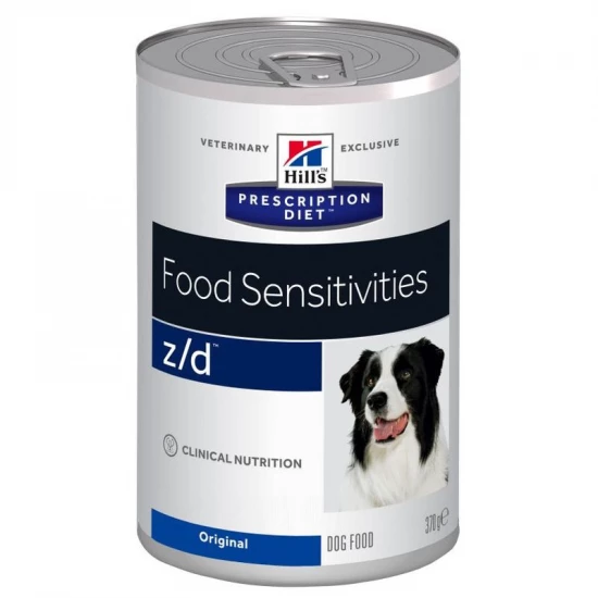 Hills Pescription Diet Canine Z/D Ultra 370 g - táplálékallergia étrendi kezelése,kimutatása el