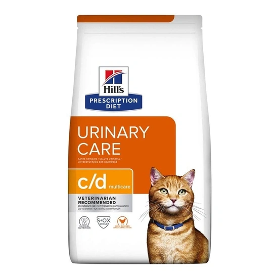 Hills Pescription Diet Feline C/D Ocean Fish Multicare 15 kg - struvit és kalcium-oxalát húgy