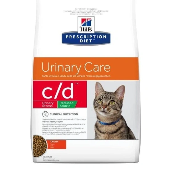 Hills Pescription Diet Feline C/D Urinary Stress Reduced Calorie 4 kg - FIC (idiopatikus húgyhó