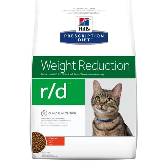 Hills Pescription Diet Feline R/D 1,5kg - elhízás, fibrát kezelés