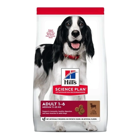 Hills Science Plan Canine Adult Medium Lamb & Rice 18 kg Breb