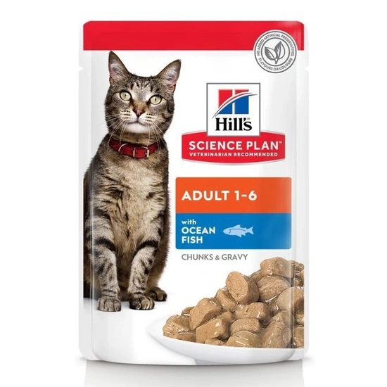 Hills Science Plan Feline Adult Ocean Fish CiG Alutasak 12x85g Multipack