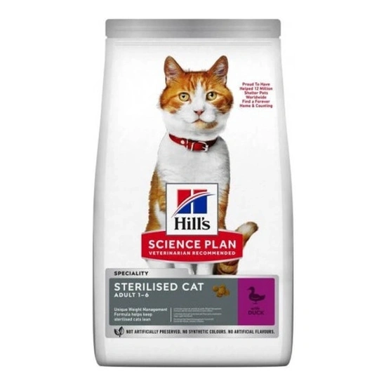 Hills SP Feline Adult SterilizedCat Duck 1,5 kg