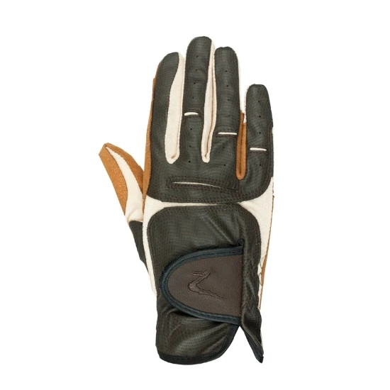 Horze Elisabeth műbőr lovaglókesztyű, barna, XXS/XS