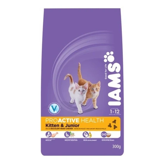 Iams Cat Kitten & Junior Chicken 300g