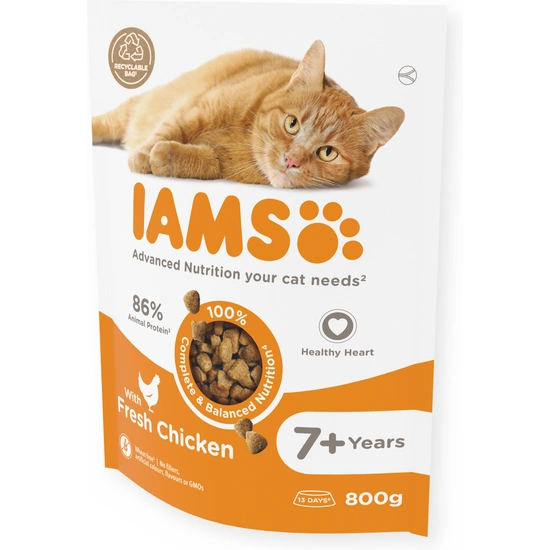 -Iams Cat Senior csirke 800gr