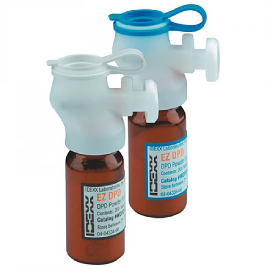 IDEXX 2 db EZ DPD újratöltő ampulla 5 ml-hez és10 ml-hez össz. klór, 400 teszt