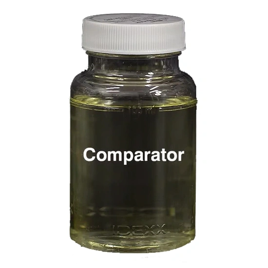 IDEXX Colilert/Colilert-18 komparátor 100 ml-el töltött edényben