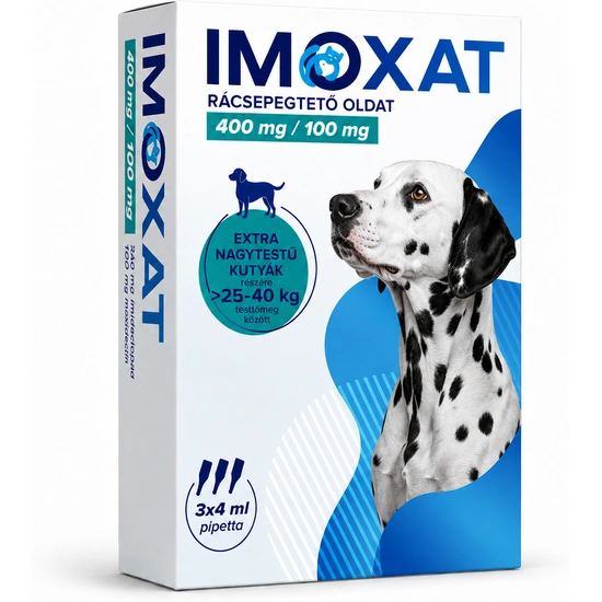 Imoxat 400 mg+100 mg óriás testű kutyáknak 25-40 kg 4 ml 3x
