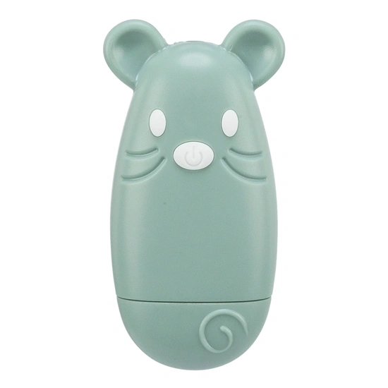 Játék macskának lézer egér forma USB,7cm, zsálya