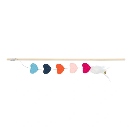 .Játék macskának szívvel, filc, catnippel 48cm