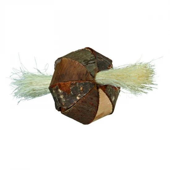 Trixie Játék rágcsálónak henger fű/fa 5x18cm