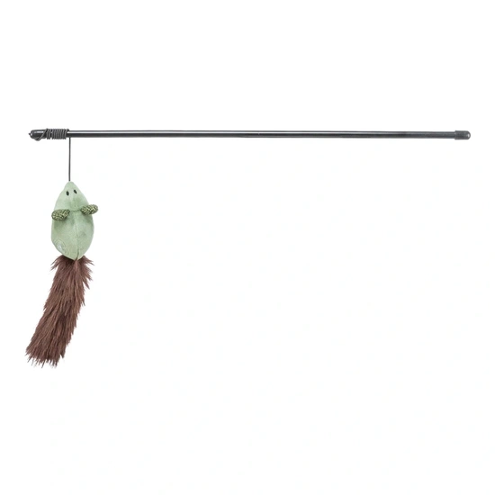 Játék Rúd Egérrel, Műanyag/Plüss, Macskamentával, 46cm