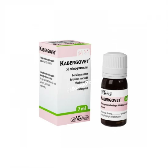 Kabergovet 50 µg/ml 7 ml belsőleges oldat kutyák és macskák részére A.U.V.