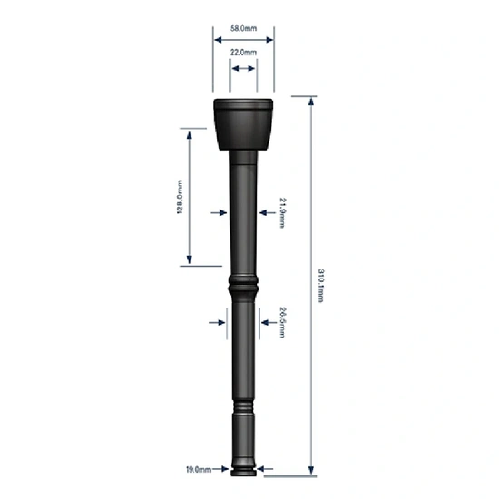 Kehelygumi 20mm Delaval 310x13x22mm