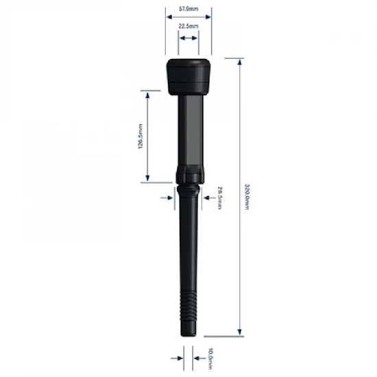 Kehelygumi 22,5mm Impulse 320x10x58,2mm Háromszög