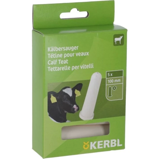 KERBL Cumi fehér 4mm-es lyukkal, 100 mm, 5 db/cs