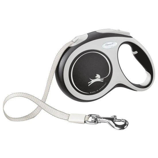 KERBL Flexi NEON póráz L, 5m, 60kg-ig, fekete