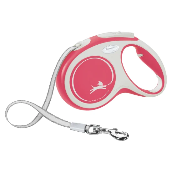KERBL Flexi NEON póráz M, 5m, 25kg-ig, piros