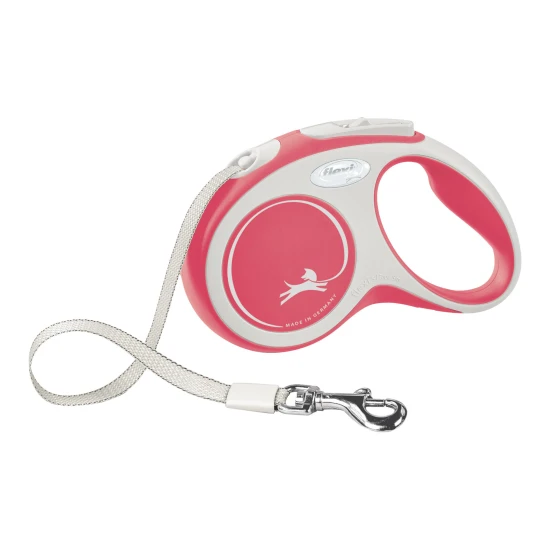KERBL Flexi NEON póráz S, 5m, 15kg-ig, piros