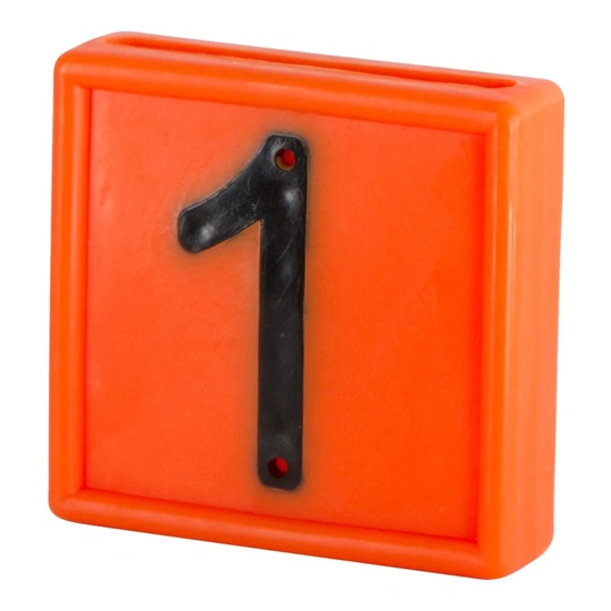 KERBL Jelölőszám 10db/csomag, narancssárga, 1