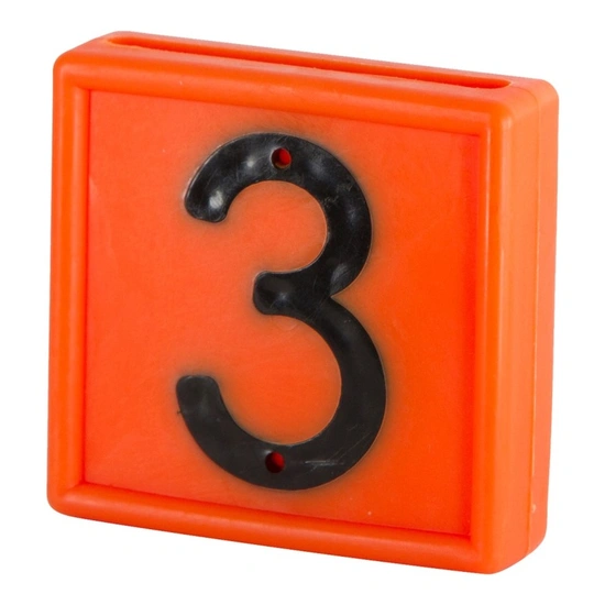 KERBL Jelölőszám 10db/csomag, narancssárga, 3