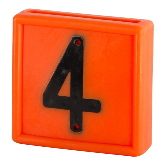 KERBL Jelölőszám 10db/csomag, narancssárga, 4