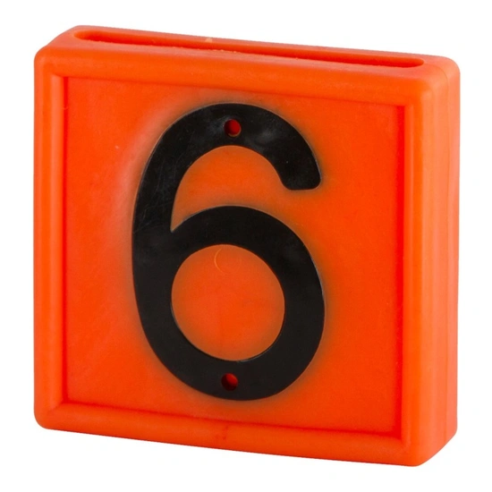 KERBL Jelölőszám 10db/csomag, narancssárga, 6