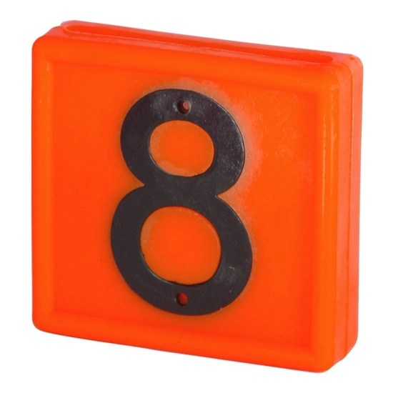KERBL Jelölőszám 10db/csomag, narancssárga, 8