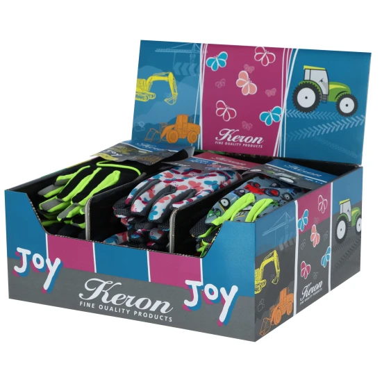 KERBL Joy gyermekkesztyű display, 3x12 pár