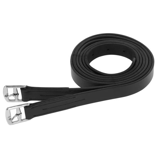 KERBL Kengyelszíj, fekete 130 cm x 25 mm, párban