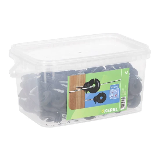 KERBL Kompakt körszigetelő, fekete, 115 db/cs