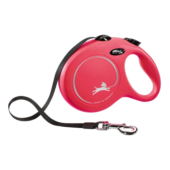 KERBL Flexi póráz New Classic L, 8m, 12 kg-ig, piros