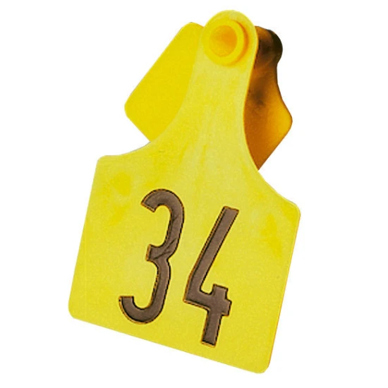 KERBL Primaflex krotália 3 sorszámozott - komplett (25 db/cs) 90x62 mm elöl, 46x44 mm hátul