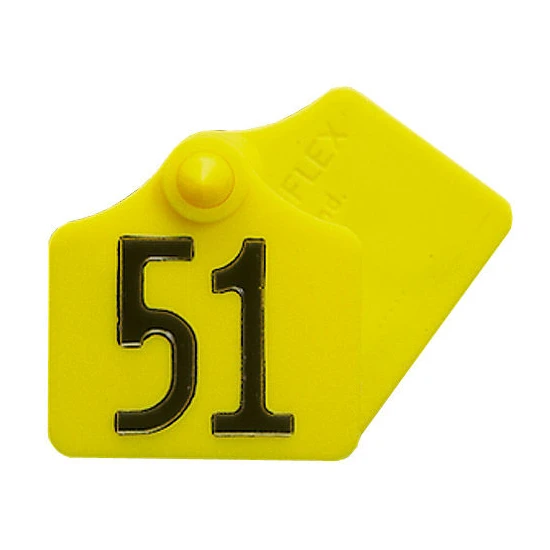 KERBL Primaflex krotália1 sorszámozott - komplett (25 db/cs) 44x46 mm - külön a számok színek!