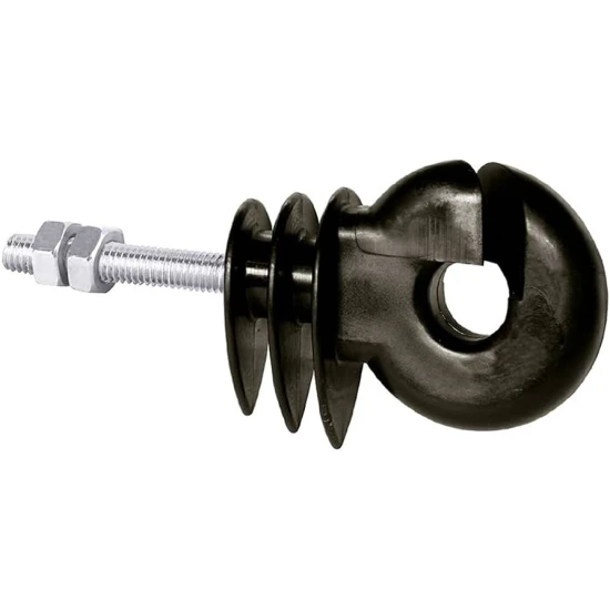 KERBL Szigetelő M6 menettel fekete 30mm 20db