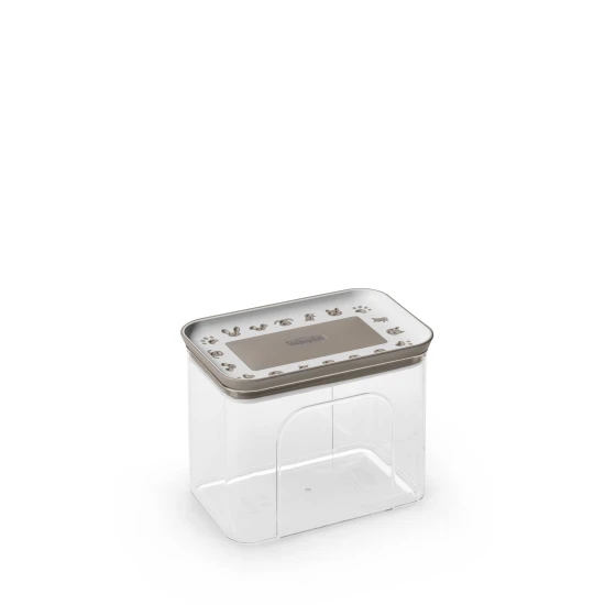 KERBL Tosca snackdoboz, 1,2 l, átlátszó/barna, 15,5x10x12 cm