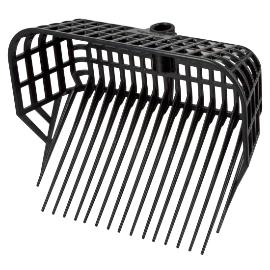 KERBL Trágyaszedő villa fekete Maxi, nyél nélkül