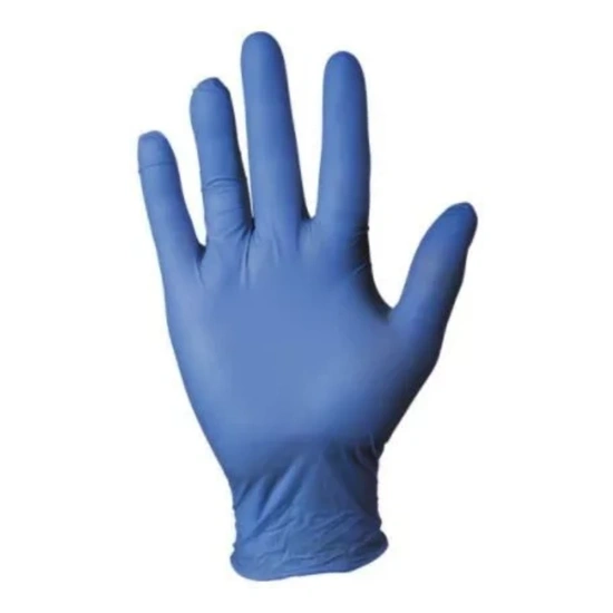 Kesztyű Eh Nitril Basic L 100 db Kék Púdermentes