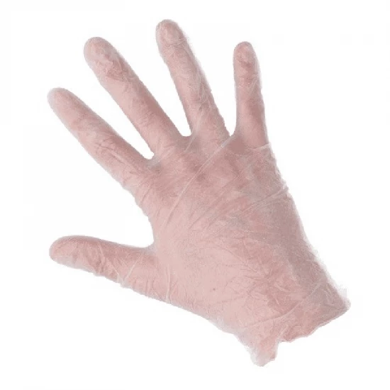 Kesztyű Eh Vinyl Fejő 100 db S Púderezett